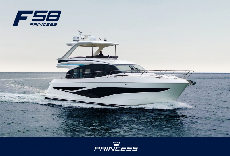 Princess Yachts F58 新フライブリッジモデル・F58が2026年日本初披露！