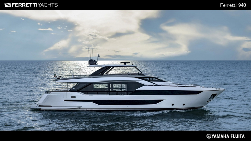 フェレッティ 940 【€775万～】デザインと空間の完璧な融合（内装：contemporary）　新艇予約受付中!!