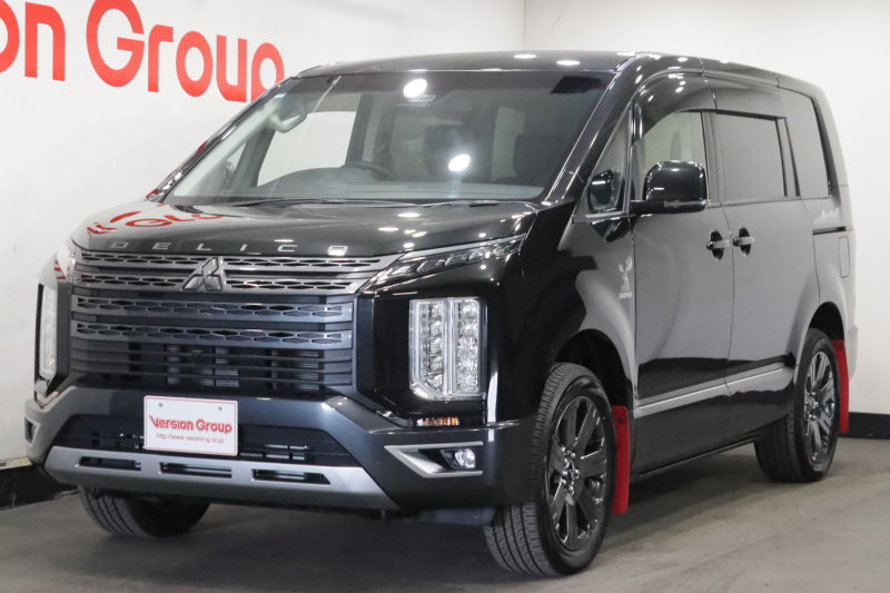 三菱 デリカD:5 ジャスパー　新車保証継承付　ワンオーナー　禁煙車　ディーゼルターボ　オートステップ　社外ナビ　フルセグ　全周囲カメラ　パワーシート　シートヒーター　LED　オートライト　マッドフラップ　18AW