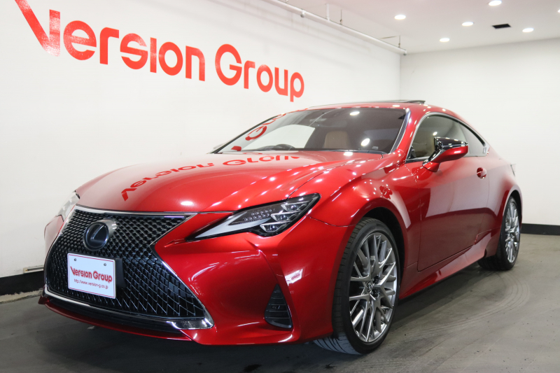 レクサス RC RC350 バージョンL　全国3年保証付　サンルーフ　本革　メモリーナビ　バックカメラ　レーダークルーズコントロール　レーンアシスト　衝突被害軽減　パドルシフト　ETC　シートヒーター　ベンチレーション　LED　19AW
