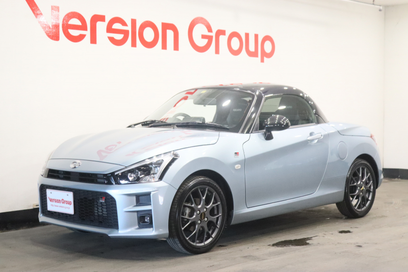 ダイハツ コペン GRスポーツ　新車保証継承付　ワンオーナー　禁煙車　ターボ　GRスポーツ専用レカロシート　BBS16AW　MOMOステ　メモリーナビ　フルセグ　バックカメラ　ドルシフト　ETC　シートヒーター　社外フロアマット