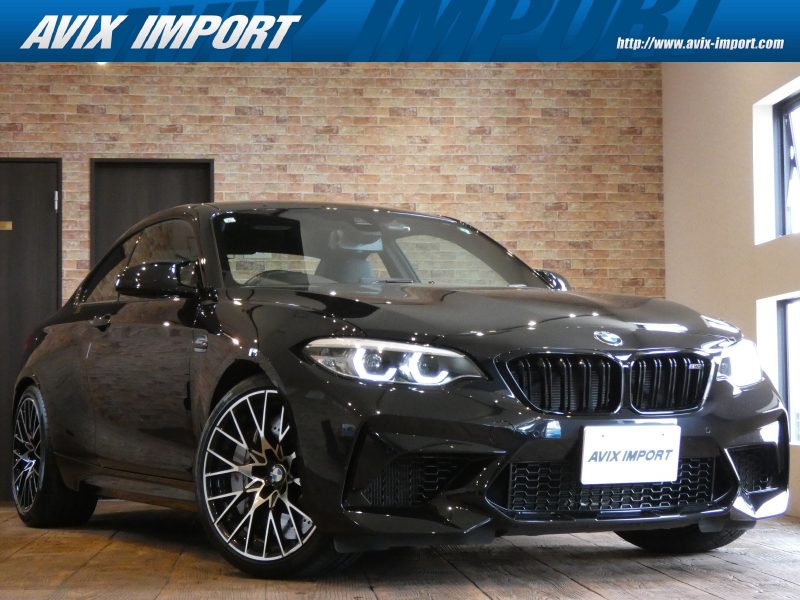 BMW Mシリーズ M2 ｺﾝﾍﾟﾃｨｼｮﾝ 6MT 右H 弊社買取直販 禁煙 黒革 ﾅﾋﾞ Bｶﾒﾗ PDC ｸﾙｺﾝ ﾊﾟﾜｰｼｰﾄ ﾋｰﾀｰ ｽﾏｰﾄｷｰ LEDﾍｯﾄﾞﾗｲﾄ 19AW