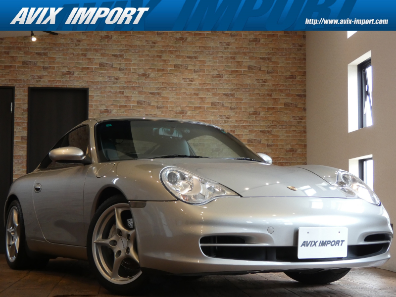 ポルシェ 911(Type996) ｶﾚﾗ4 ﾃｨﾌﾟﾄﾛﾆｯｸS 希少右H 当店下取直販 禁煙 ｶﾞﾚｰｼﾞ保管 黒革 社外ﾅﾋﾞ ﾃﾞｼﾞﾀﾙｲﾝﾅｰﾐﾗｰ ｵｰﾄｴｱｺﾝ 18AW