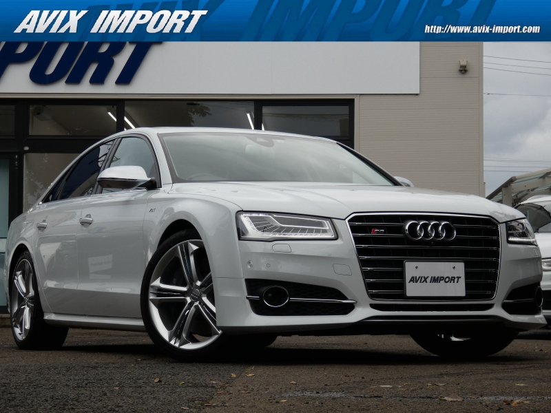 アウディ S8 V8ﾀｰﾎﾞ 後期型 右H正規D車 ｶﾞﾗｽSR 黒革 ｼｰﾄﾋｰﾀｰ＆ﾍﾞﾝﾁﾚｰﾀｰ＆ﾏｯｻｰｼﾞ機能 4ｿﾞｰﾝAC MMIﾅﾋﾞ BOSEｻｳﾝﾄﾞ 全周ｶﾒﾗ ACC＆ｻｲﾄﾞｱｼｽﾄ＆ﾚｰﾝｱｼｽﾄ ﾊﾟﾜｰｸﾛｰｼﾞﾝｸﾞD ﾏﾄﾘｸｽLED ｴｱｻｽ 専用21ｲﾝﾁAW