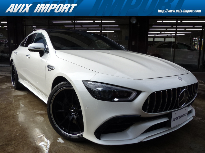 AMG GT 4ドアクーペ GT43 4ﾏﾁｯｸ+ ISG搭載ﾓﾃﾞﾙ AMGﾗｲﾄﾞｺﾝﾄﾛｰﾙ+P 黒ﾅｯﾊﾟ革 ﾊﾟﾉﾗﾏR MBUXﾅﾋﾞ地ﾃﾞｼﾞ360度ｶﾒﾗ Meｺﾈｸﾄ HUD Burmester ｴｱﾊﾞﾗﾝｽP 前後席Sﾋｰﾀｰ 前席ﾍﾞﾝﾁﾚｰﾀｰ&ﾘﾗｸｾﾞｰｼｮﾝ機能 ﾏﾙﾁﾋﾞｰﾑLED 自動ﾃｰﾙｹﾞｰﾄ Pｱｼｽﾄ GT43専用AMGｴｱﾛ GT53用21AW 禁煙