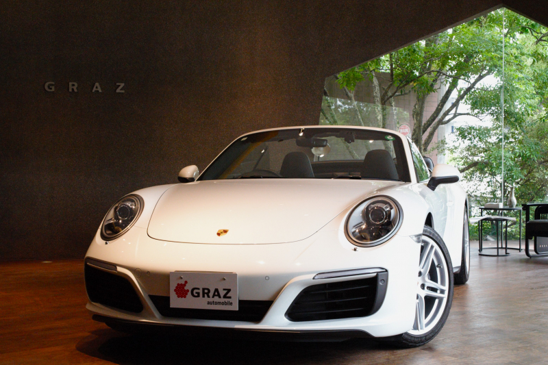 ポルシェ 911(Type991.2) Carrera 4 Cabriolet  PDK　ネイビー幌　スポエグ　電格ミラー　BOSE
