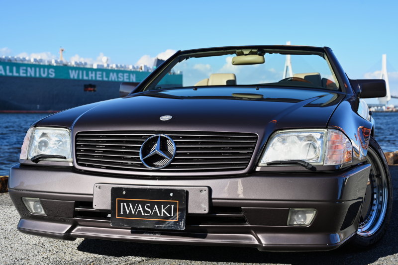 AMG SLクラス 超希少大人気R129AMG SL600-6.0 V12コンプリート前期最終モデル特注スペシャルフルオーダーモデル正規ディーラー車法人禁煙屋根保管特注カラーボーナイト＆ベージュレザーボディー同色AMG3PソフトトップシリンダーOH済インダッシュHDDカロッツェリアサイバーナビフルセグ地デジ徹底整備車両超極上お探しのお客様必見！！