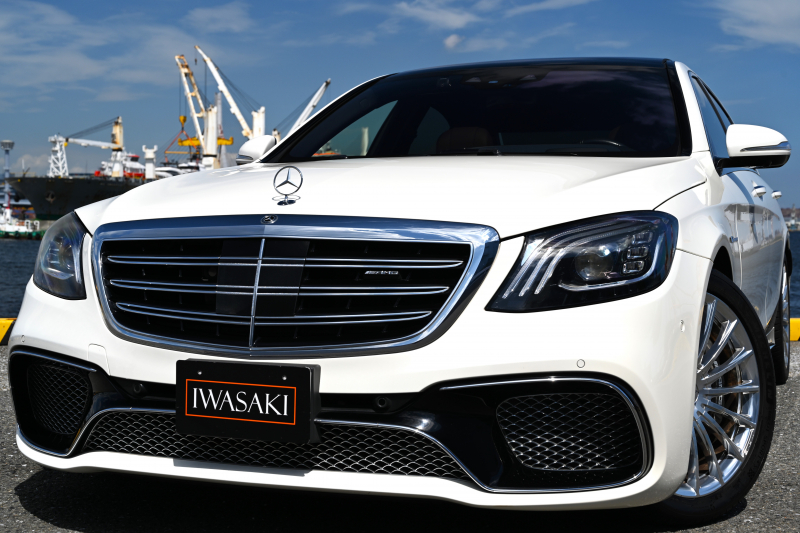 AMG Sクラス 超希少W222後期モデルAMG S65ロング V12搭載最終モデル 正規ディーラー車左ハンドル 法人禁煙車OPダイヤモンドホワイトパール＆ナッツブラウンフルレザーショーファーPKGリアエンタテイメントブルメスターオーディオシステム純正ナビ地デジ専用20AW新車時よりディーラー等徹底整備車両超極上車お探しのお客様必見です！！