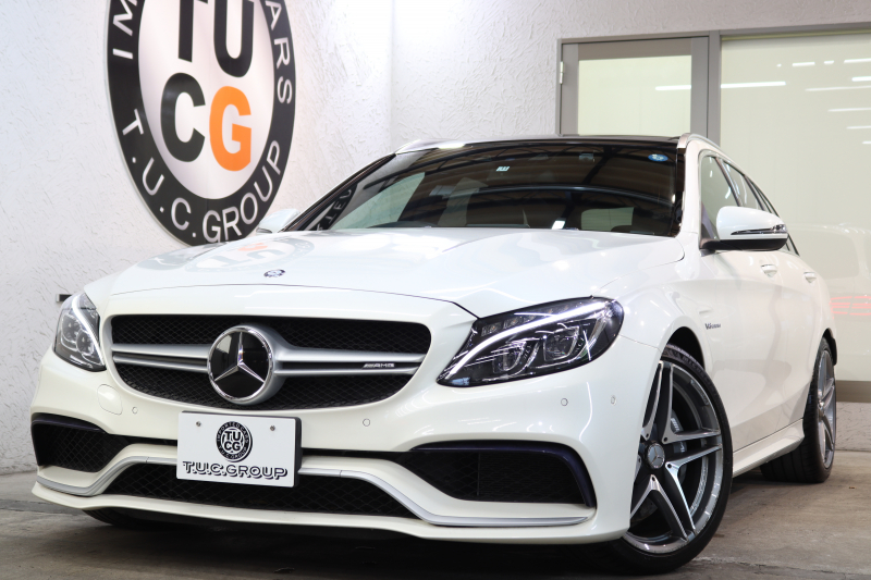 AMG Cクラス C63 ｽﾃｰｼｮﾝﾜｺﾞﾝ ｴｸｽｸﾙｰｼﾌﾞ&ﾚｰﾀﾞｰｾｰﾌﾃｨPKG　ｷｰﾚｽｺﾞｰ 黒本革 ﾊﾟﾉﾗﾏSR ﾍｯﾄﾞｱｯﾌﾟD HDDﾅﾋﾞTV BT音楽 ﾌﾞﾙﾒｽﾀｰ ﾊﾞｯｸｶﾒﾗ PTS LEDﾗｲﾄ ﾌｯﾄﾄﾗﾝｸOP AMG専用装備&ﾁｭｰﾆﾝｸﾞ ﾀﾞｲﾅﾐｯｸｾﾚｸﾄ 7AT　2年保証【期間限定在庫】