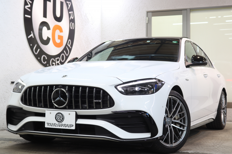 AMG Cクラス C43 4MATIC ﾚｰﾀﾞｰｾｰﾌﾃｨPKG　BSG搭載 現行 ｷｰﾚｽｺﾞｰ 黒本革 ﾍﾞﾝﾁﾚｰﾀｰ ﾊﾟﾉﾗﾏSR ﾍｯﾄﾞｱｯﾌﾟD MBUXﾅﾋﾞTV&ARﾅﾋﾞ ｽﾏﾎ連携 360ｶﾒﾗ PTS LEDﾗｲﾄ 自動ﾄﾗﾝｸ AMG専用装備&ﾁｭｰﾆﾝｸﾞ Rｱｸｽﾙｽﾃｱﾘﾝｸﾞ 9AT　2年保証