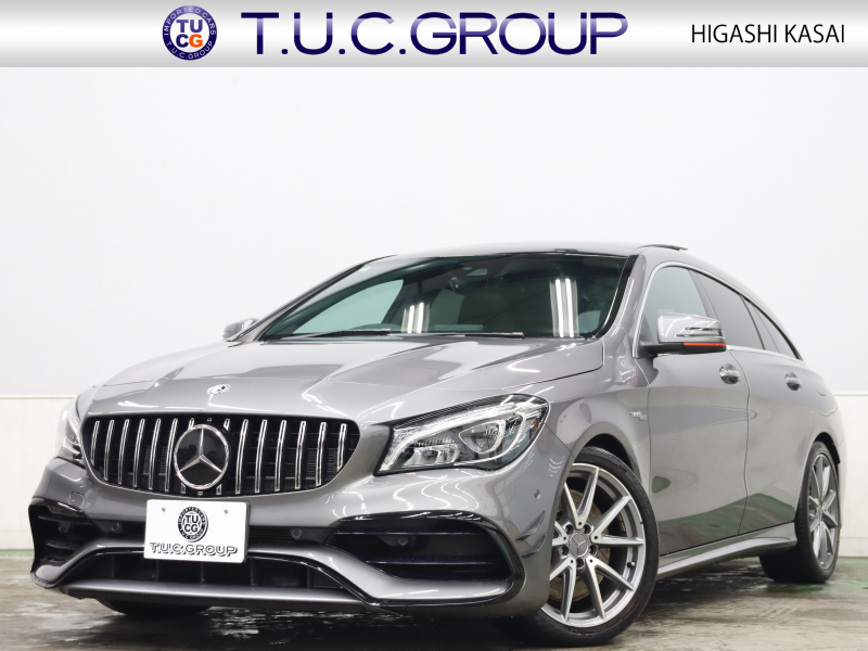 AMG CLAクラス CLA45ｼｭｰﾃｨﾝｸﾞﾌﾞﾚｰｸ 4MATIC ﾚｰﾀﾞｰSP　後期 Pｽﾀ ECO 黒革 ﾊﾟﾉﾗﾏSR ｼｰﾄﾋｰﾀｰ HDDﾅﾋﾞTV BTｵｰﾃﾞｨｵ Carplay Bｶﾒﾗ LEDﾍｯﾄﾞﾗｲﾄ ﾏﾙﾁｶﾗｰｱﾝﾋﾞｴﾝﾄ AMGｴｱﾛ&AMG18AW　2年保証