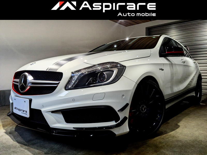 AMG Aクラス A45　4マチック　エディション1　特別限定車　エディション1専用AMGスタイリングパッケージ　マットブラックペイント19インチAMGマルチスポークアルミホイール　新車ワンオーナー