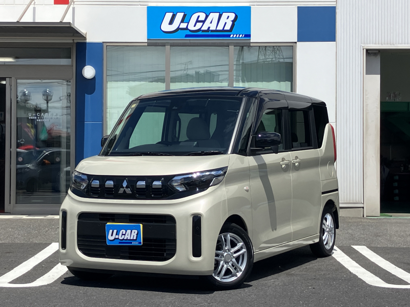 三菱 ekスペース G　ワンオーナー・9インチナビTV・バックカメラ・社外アルミ・パワースライドドア・LEDライト・シートヒーター・マット・バイザー・禁煙車