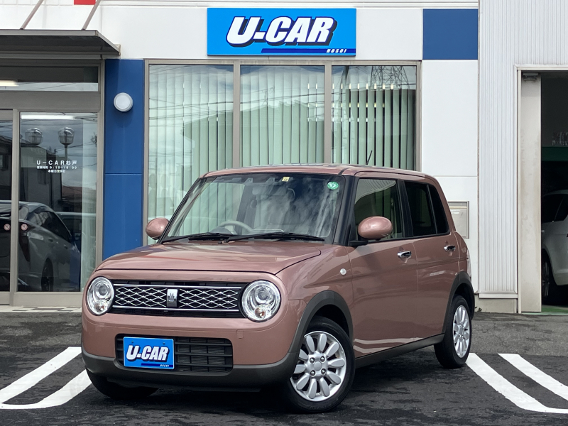 スズキ アルトラパン X 全方位モニター用カメラパッケージ装着車　ナビ・フルセグ・全方位モニター・デュアルカメラブレーキサポート・HID・シートヒーター・純正アルミホイール・禁煙車