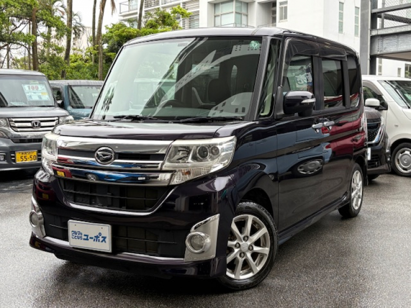 ダイハツ タントカスタム X　OP1年保証対象車　前後ドライブレコーダー　社外ナビ（CD・DVD・TV・BT）バックカメラ　フルセグTV