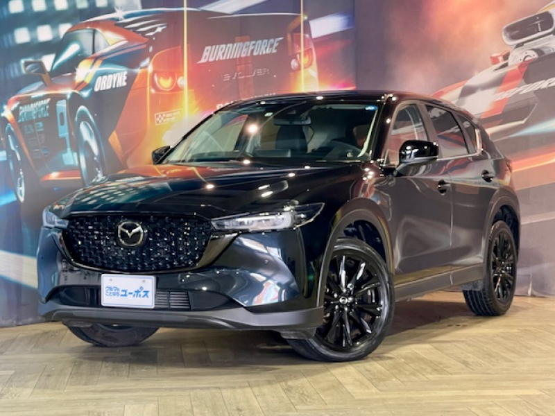 マツダ CX-5 ブラックトーンエディション　後期型　ワンオーナー　OP10年保証対象車　メーカーナビ（BT/USB/フルセグTV）パノラミックビューモニター　ハンズフリー機能付パワーバックドア　ブラックトーンED専用19インチAW　前後ドライブレコーダー