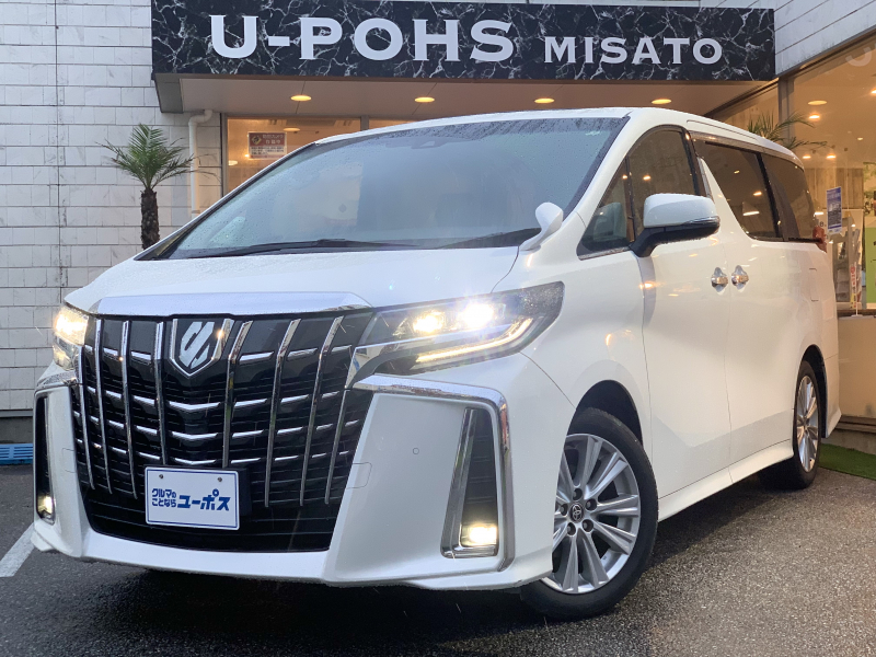 トヨタ アルファード 2．5S　OP10年保証対象車　7人乗り　サンルーフ　レザーシートカバー　コーナーセンサー　ETC　純正ナビ　両側パワースライドドア　LEDヘッドライト　オートライト　オートハイビーム　バックモニター