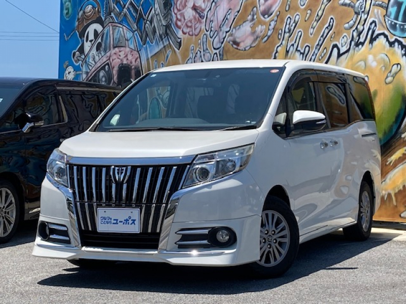 トヨタ エスクァイア Gi　OP5年保証対象車　エアロパッケージ　両側パワースライドドア　純正9インチナビ　ウッドコンビステア　LEDヘッドライト　バックカメラ　ETC