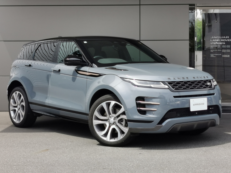 ランドローバー レンジローバー EVOQUE RダイナミックS2.0L D200 4WD 1オ-ナ- 禁煙車 21インチAW 白革 ハンドルH コールドクライメート パワーテールゲート アニメーションターンランプ ブラックルーフ アダプティブダイナミクス プライバシーガラス アップルカープレイ アンドロイドオート