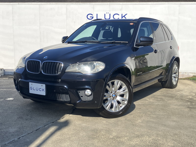 BMW X5 xドライブ35i Mスポーツパッケージ 4WD禁煙車/パノラマサンルーフ/純正HDDナビ/バックカメラ/黒レザーシート/全席シートヒータ-/純正19AW/パワーバックドア/HIDライト