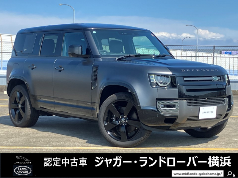 ランドローバー ディフェンダー 110カルパチアンエディション5.0L P525 4WD 1オーナー 禁煙車 サテンプロテクションフィルム スライディングルーフ ヘッドアップディスプレイ シートヒーター＆クーラー付フロントシート リアシートヒーター デジタルミラー エアサスペンション 22A/W 空気清浄機