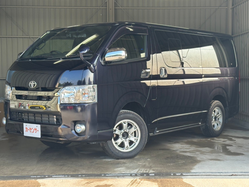 トヨタ ハイエースバン 2.8 スーパーGL ダークプライムII ロングボディ ディーゼルターボ 4WD　ベッドキット 社外サブバッテーリー ワン