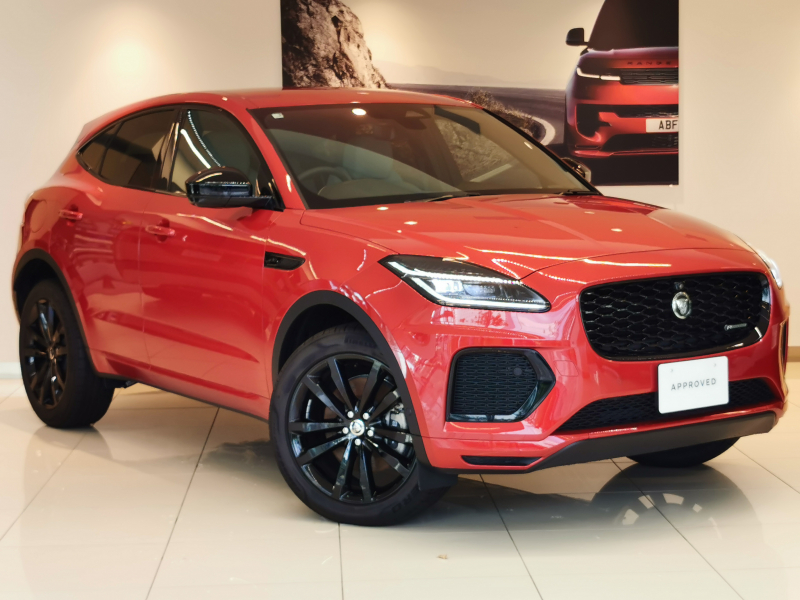 ジャガー E-PACE RダイナミックSE 2.0L D200 AWD 登録済未使用車 全席シートヒーター MERIDIANサウンド ブラックエクステリアパック インタラクティブドライバーディスプレイ ワイヤレスデバイスチャージング 20インチアルミホイール パワーテールゲート
