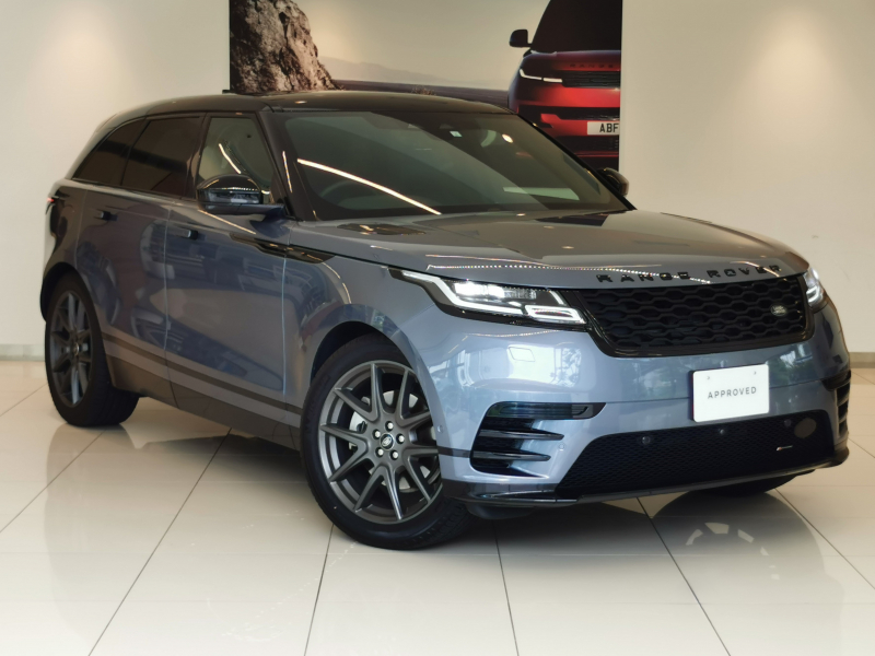 ランドローバー レンジローバー VELAR RダイナミックS 2.0L P250 AWD 1オーナー 黒青革シート サンルーフ フロントシートヒーター 電子制御エアサスペンション ブラックエクステリアパック MERIDIANサウンド 21インチアルミホイール パワーテールゲート